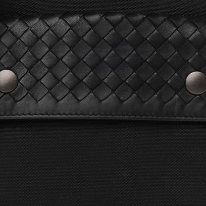 Bottega Veneta Nappa Intrecciato Nylon High Tech Crossbody Pouch Black 8 of 10