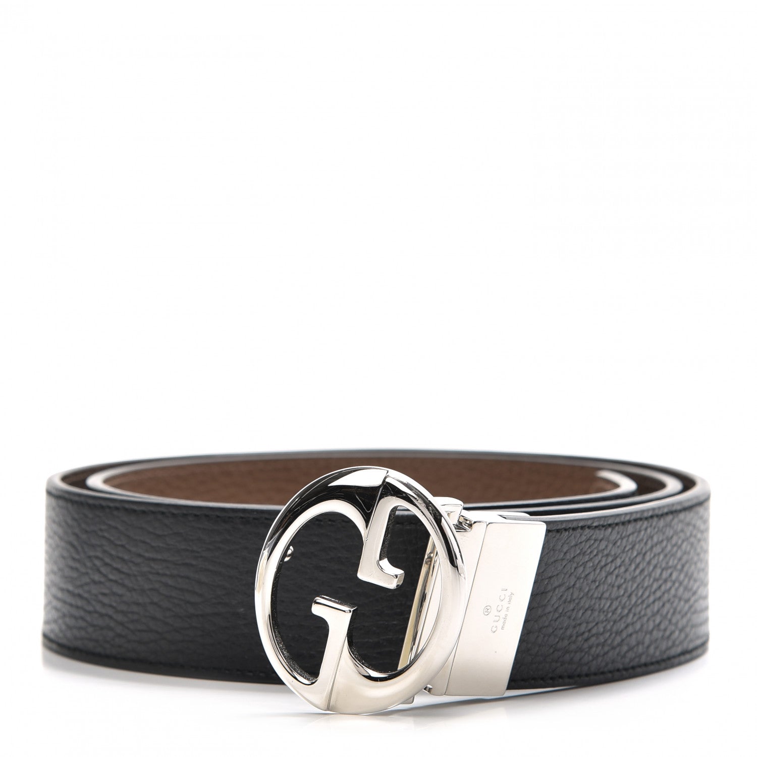 Gucci Calfskin 1973 Reversible Belt 105 42 Black Brown 1 of 5