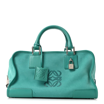 Loewe Suede Calfskin Amazona 28 Turquoise 1 of 9