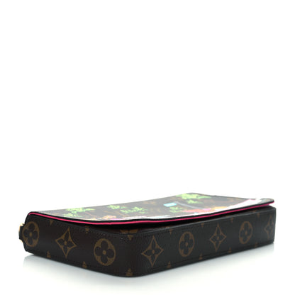 Louis Vuitton Monogram 2021 Christmas Animation Hollywood Pochette Felicie Chain Wallet Fuchsia 4 of 9