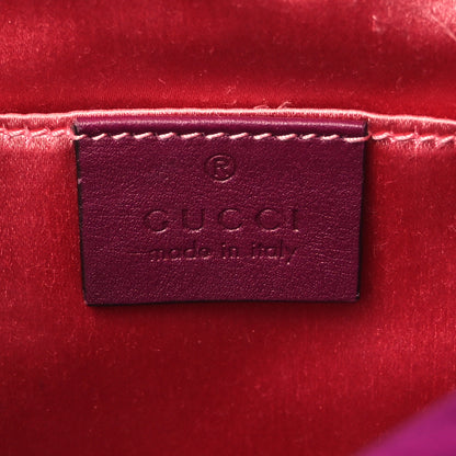 Gucci Velvet Matelasse Small GG Marmont Chain Shoulder Bag Fuchsia Violet Cyclamen 6 of 9