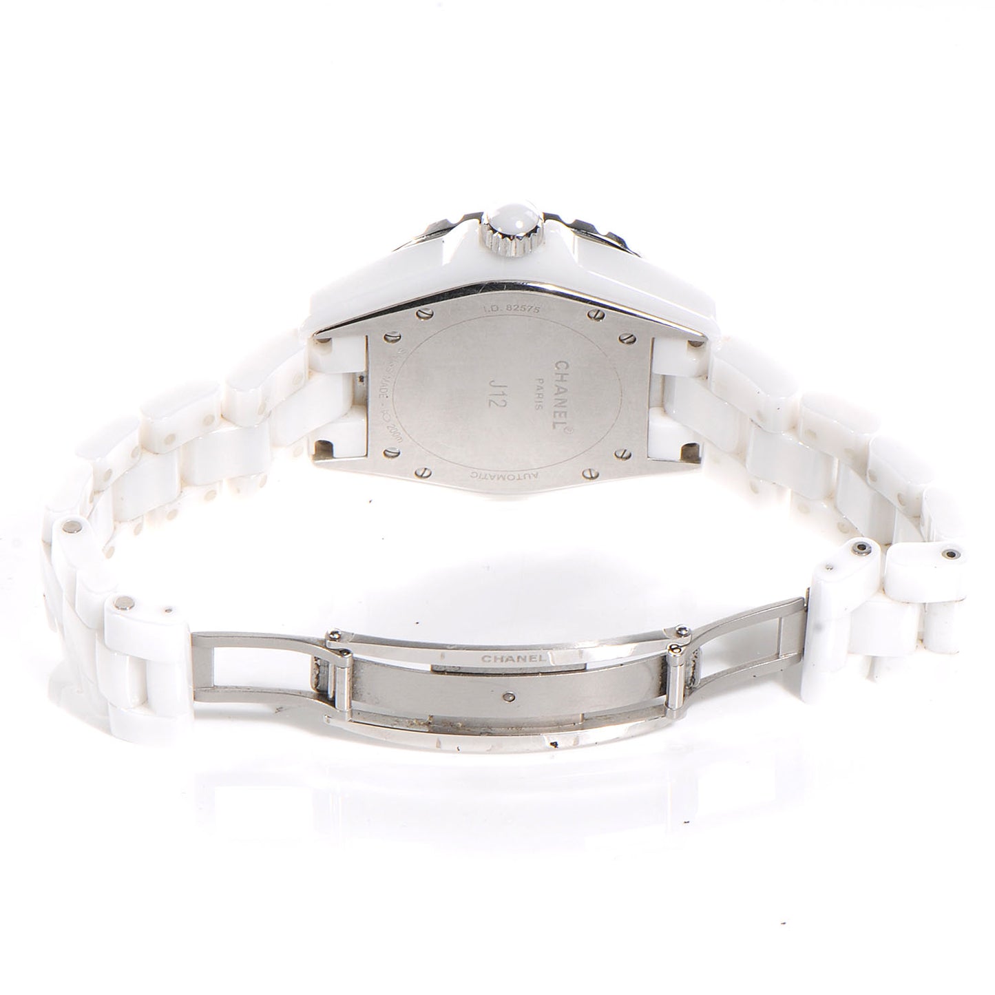 Stainless Steel Ceramic 38mm J12 Automatic Watch White