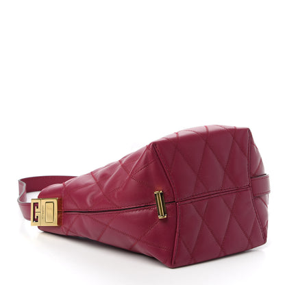 Givenchy Lambskin Quilted Mini GV Bucket Bag Orchid Purple 4 of 10