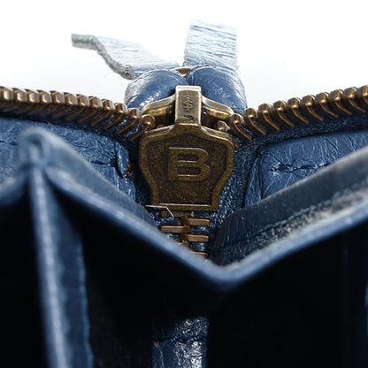Balenciaga Agneau Classic Hardware Continental Zip Around Wallet Bleu Persan 9 of 10