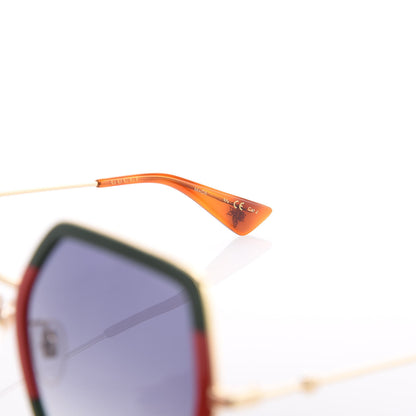 Gucci Square Frame Web GG0106S Sunglasses Tortoise 6 of 7