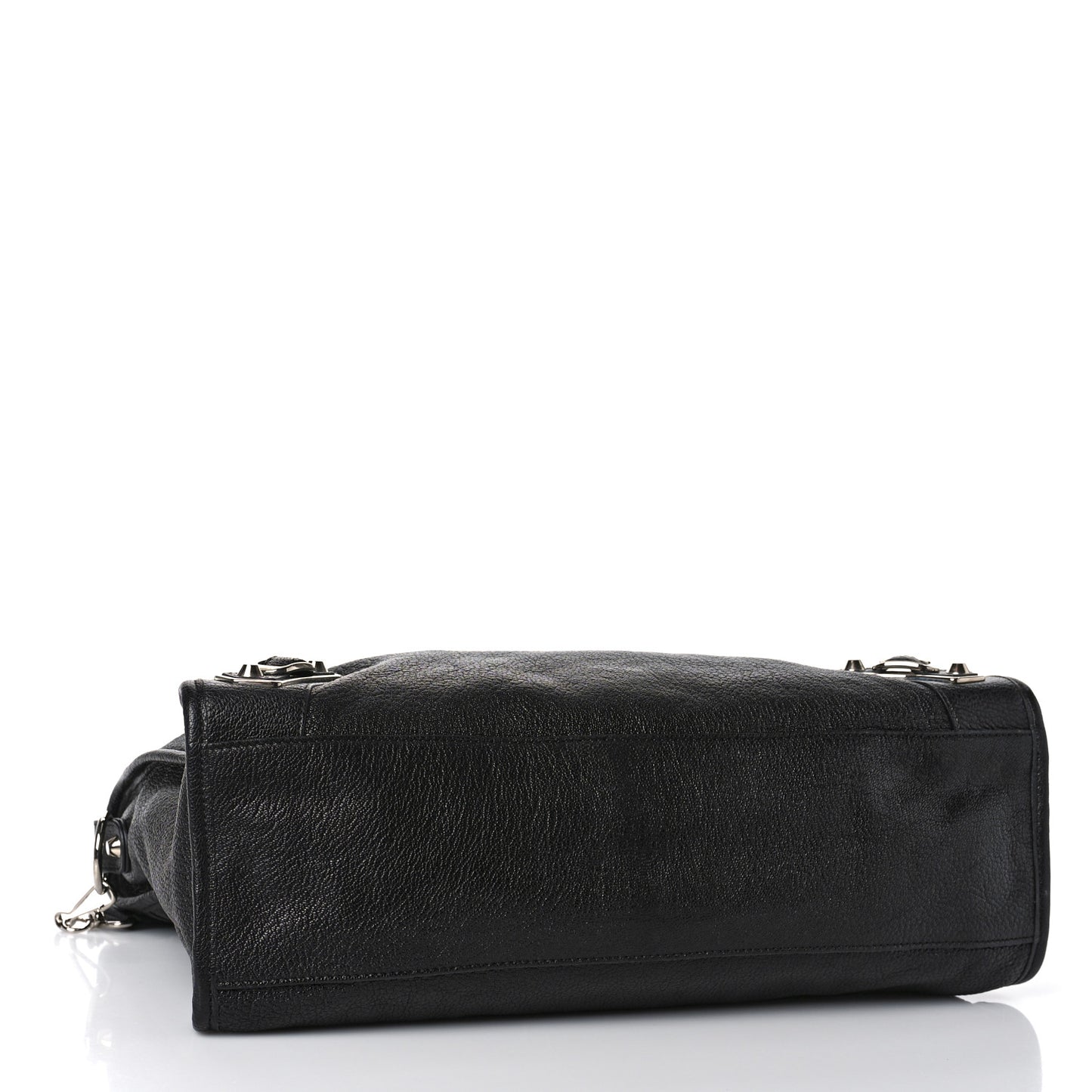 Chevre Silver Metallic Edge Hardware City Black