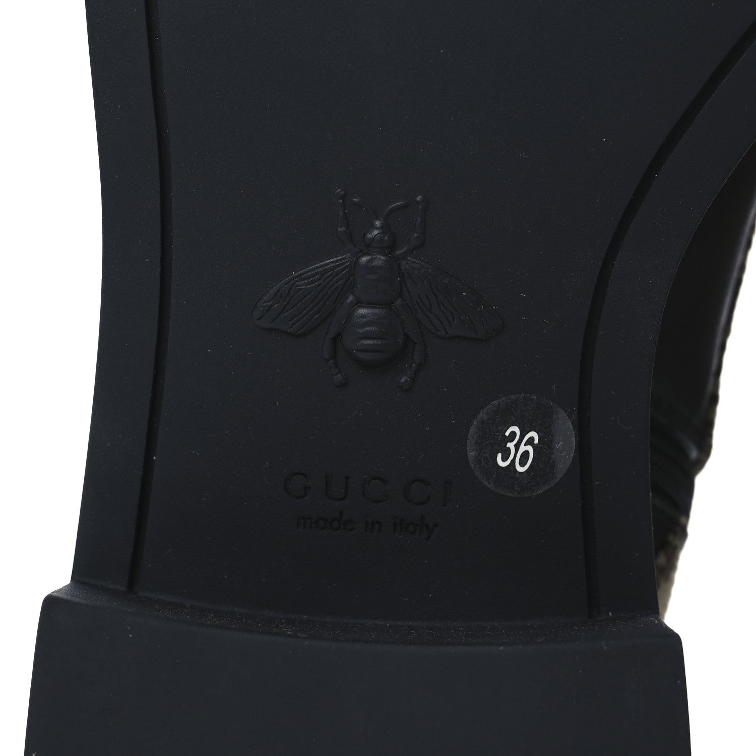 Gucci Flores Calfskin Monogram Maxi GG Nappa Matelasse Double G 40mm Ankle Boots 36 Black Camel Ebony 7 of 14