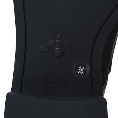 Gucci Flores Calfskin Monogram Maxi GG Nappa Matelasse Double G 40mm Ankle Boots 36 Black Camel Ebony 7 of 14
