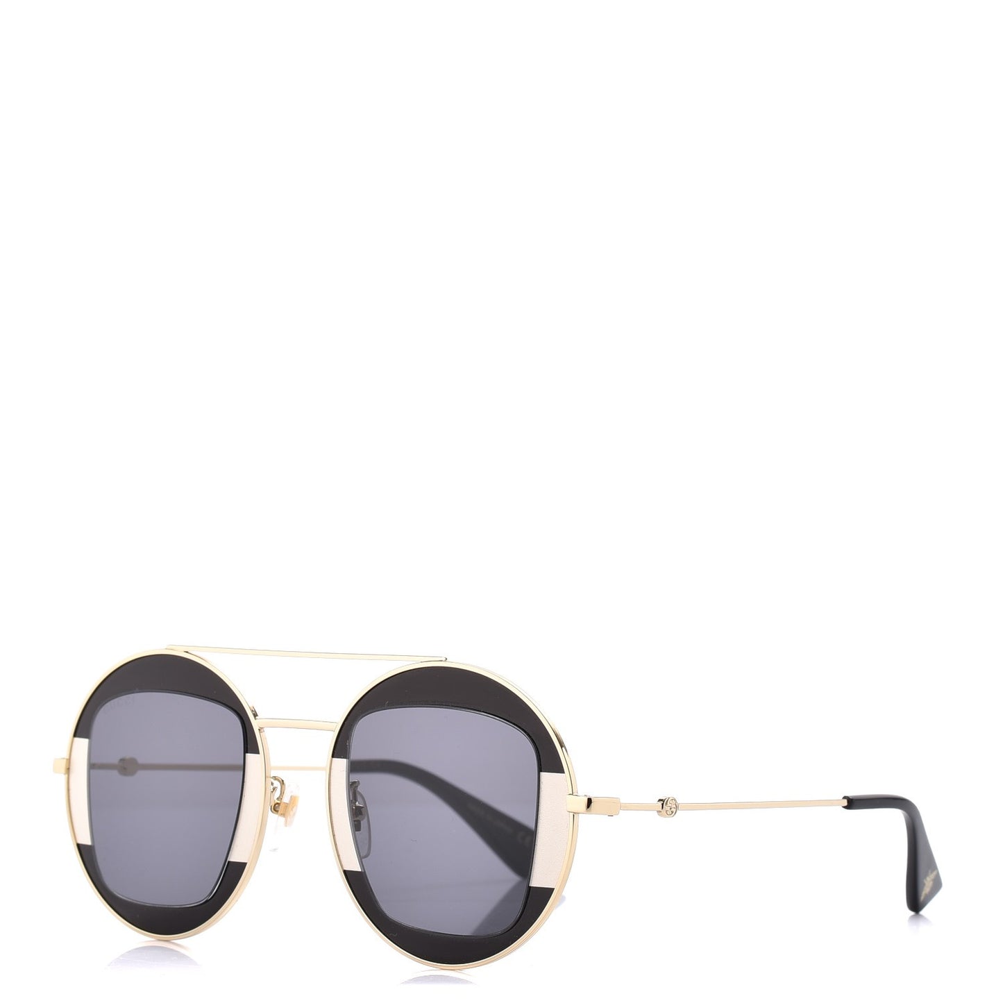 Round Frame Sylvie Web Sunglasses GG0105S Black