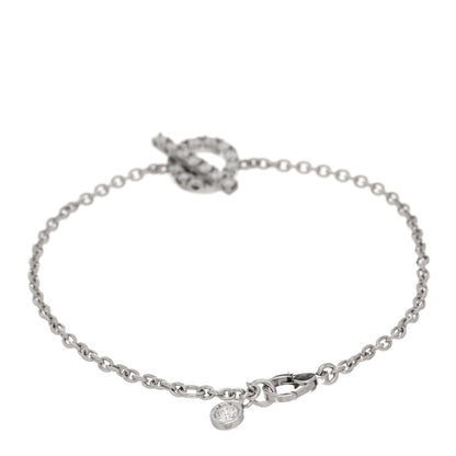 Hermes 18K White Gold Diamond Finesse Bracelet SH 2 of 4