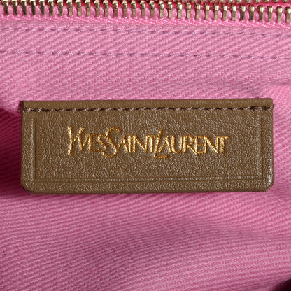 Saint Laurent Calfskin Canvas Medium Muse Two Taupe Pink 6 of 9