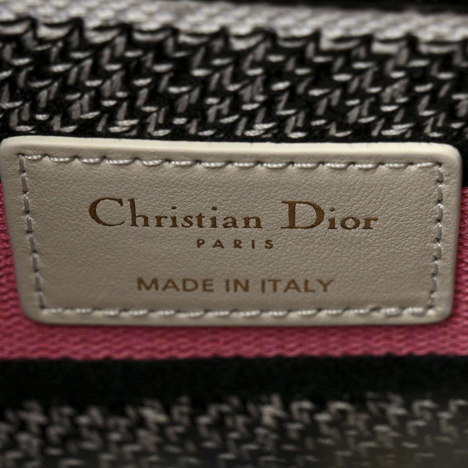 Christian Dior Canvas Embroidered Butterfly Floral Print Medium Lady D-Lite  Multicolor 6 of 11