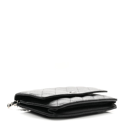 Chanel Caviar Quilted Wallet on Chain WOC Black 4 of 12