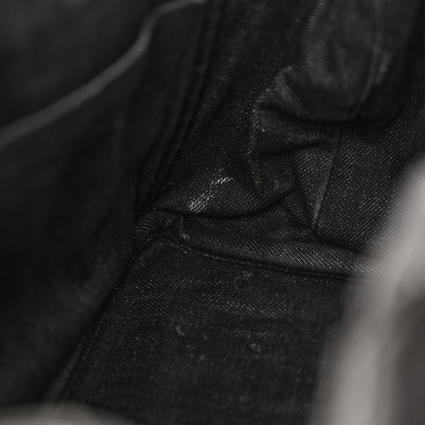 Denim Small Logo Tote Black