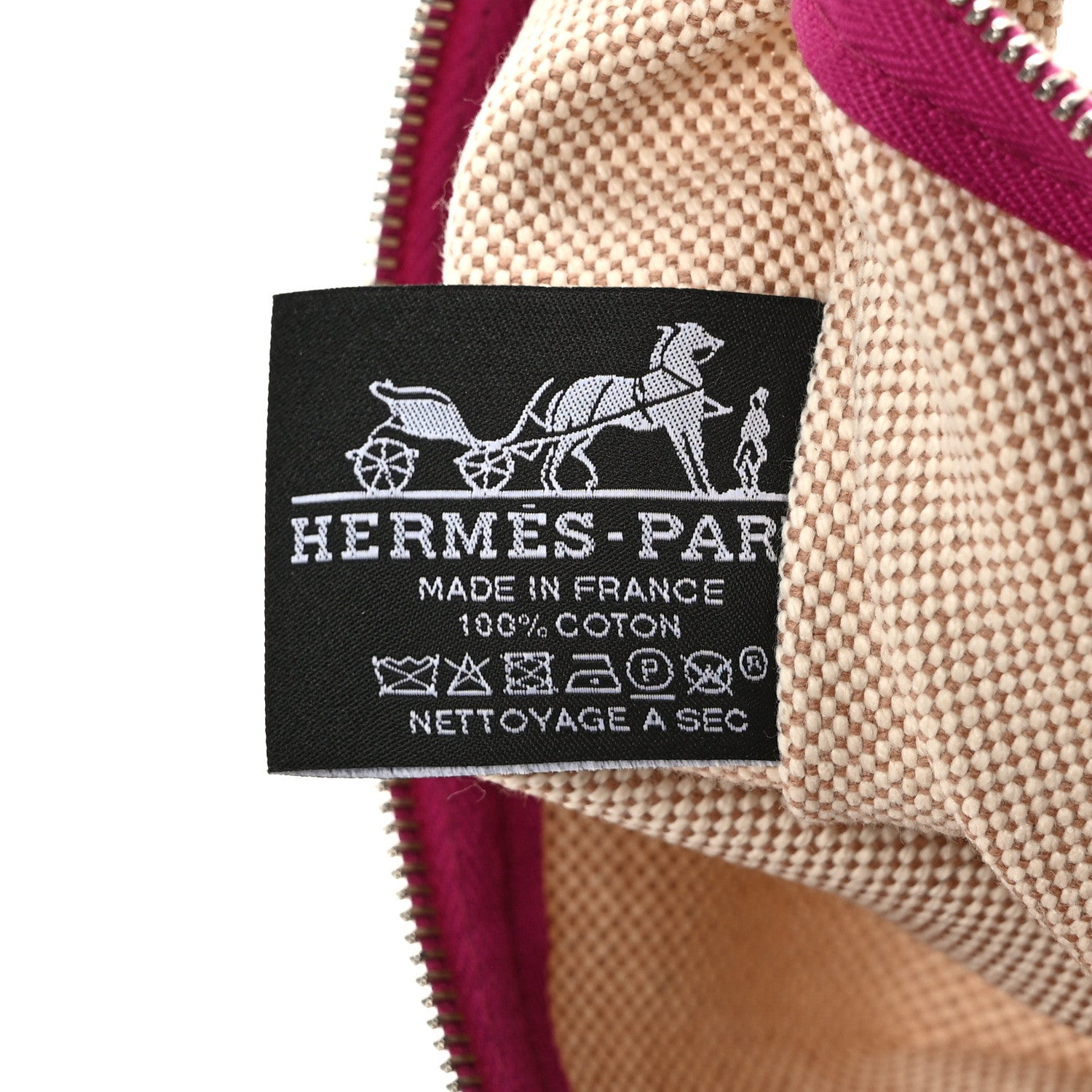 Hermes Toile Small Bain New Yachting Case Bougainvillier 6 of 8