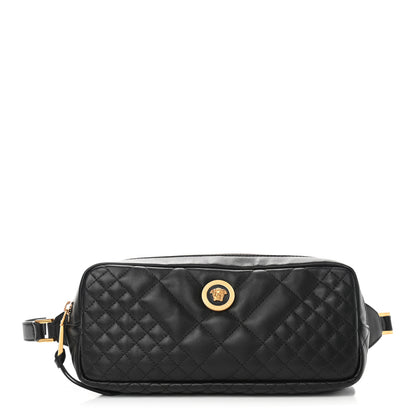 Versace Nappa Barocco Quilted Vanitas Medea Belt Bag Black 1 of 9