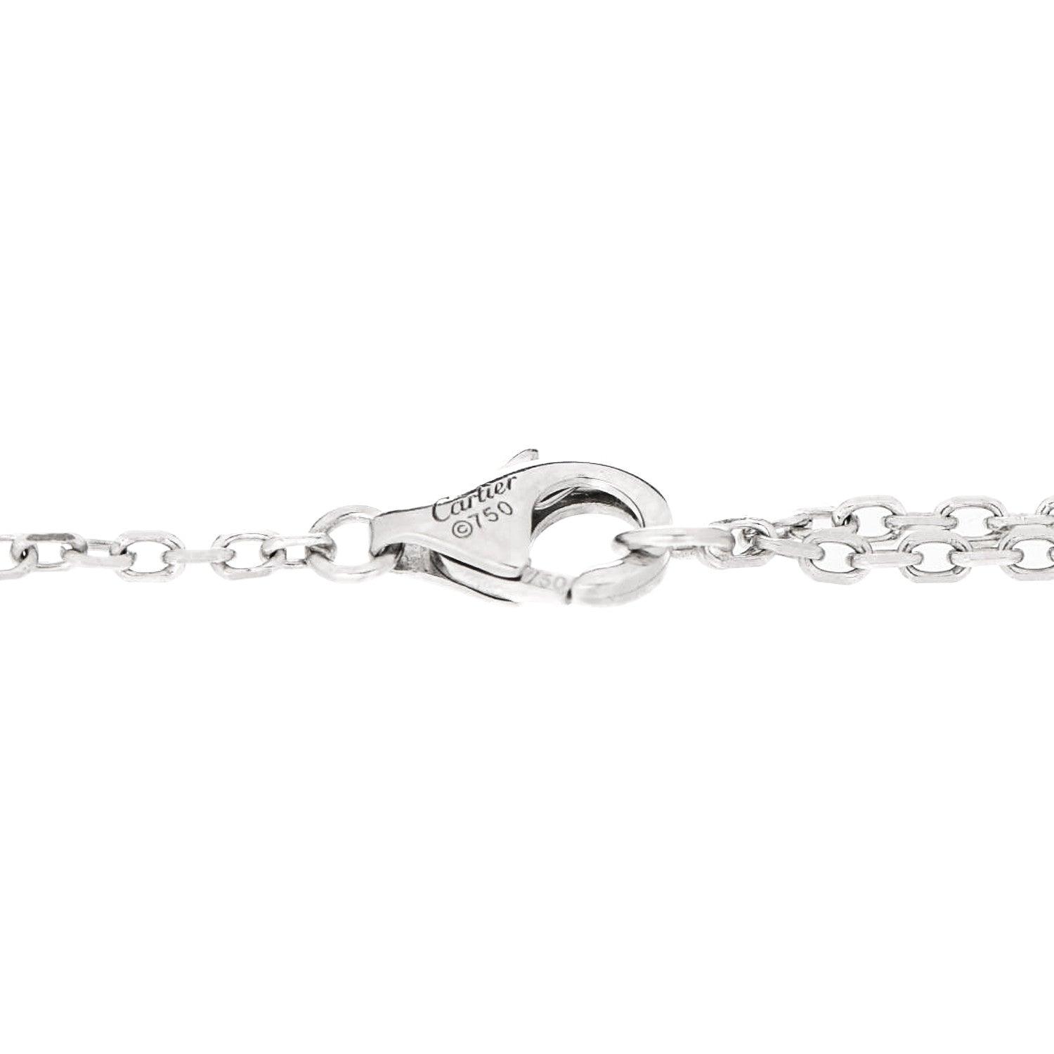 Cartier 18K White Gold 3 Diamond Diamants Legers Bracelet 3 of 4