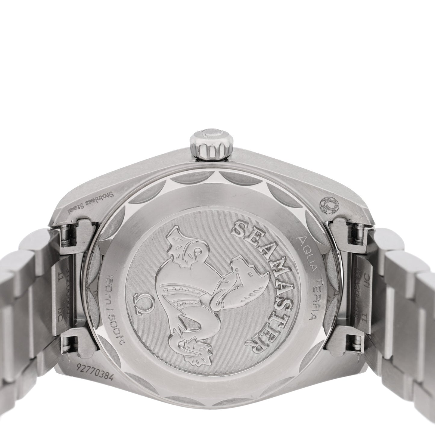 Stainless Steel Diamond Mother of Pearl 28mm Seamaster Aqua Terra Quartz Watch 220.10.28.60.55.001