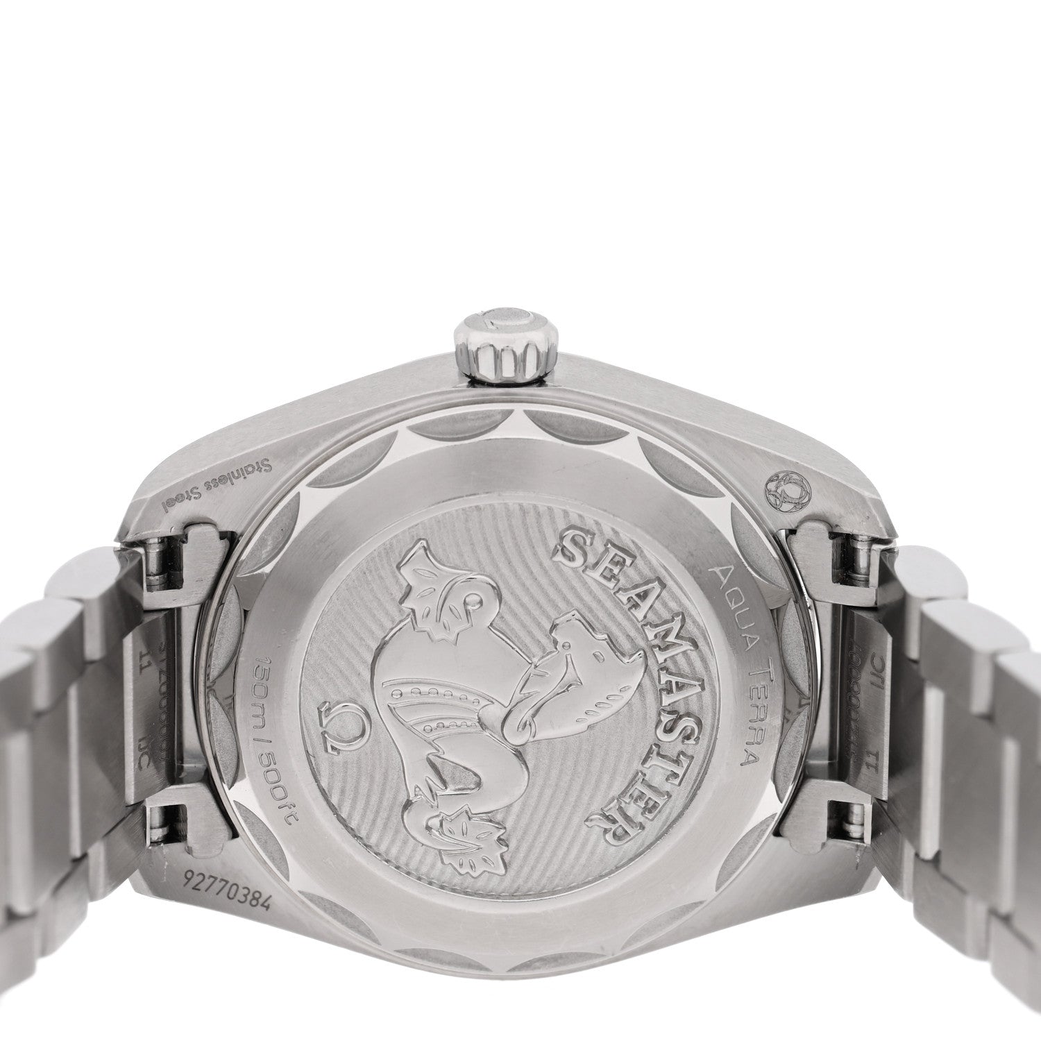 Omega Stainless Steel Diamond Mother of Pearl 28mm Seamaster Aqua Terra Quartz Watch 220.10.28.60.55.001 4 of 5