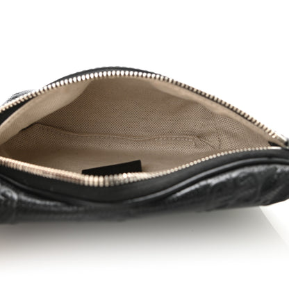 Gucci Calfskin GG Tennis Embossed Belt Bag Black 4 of 10