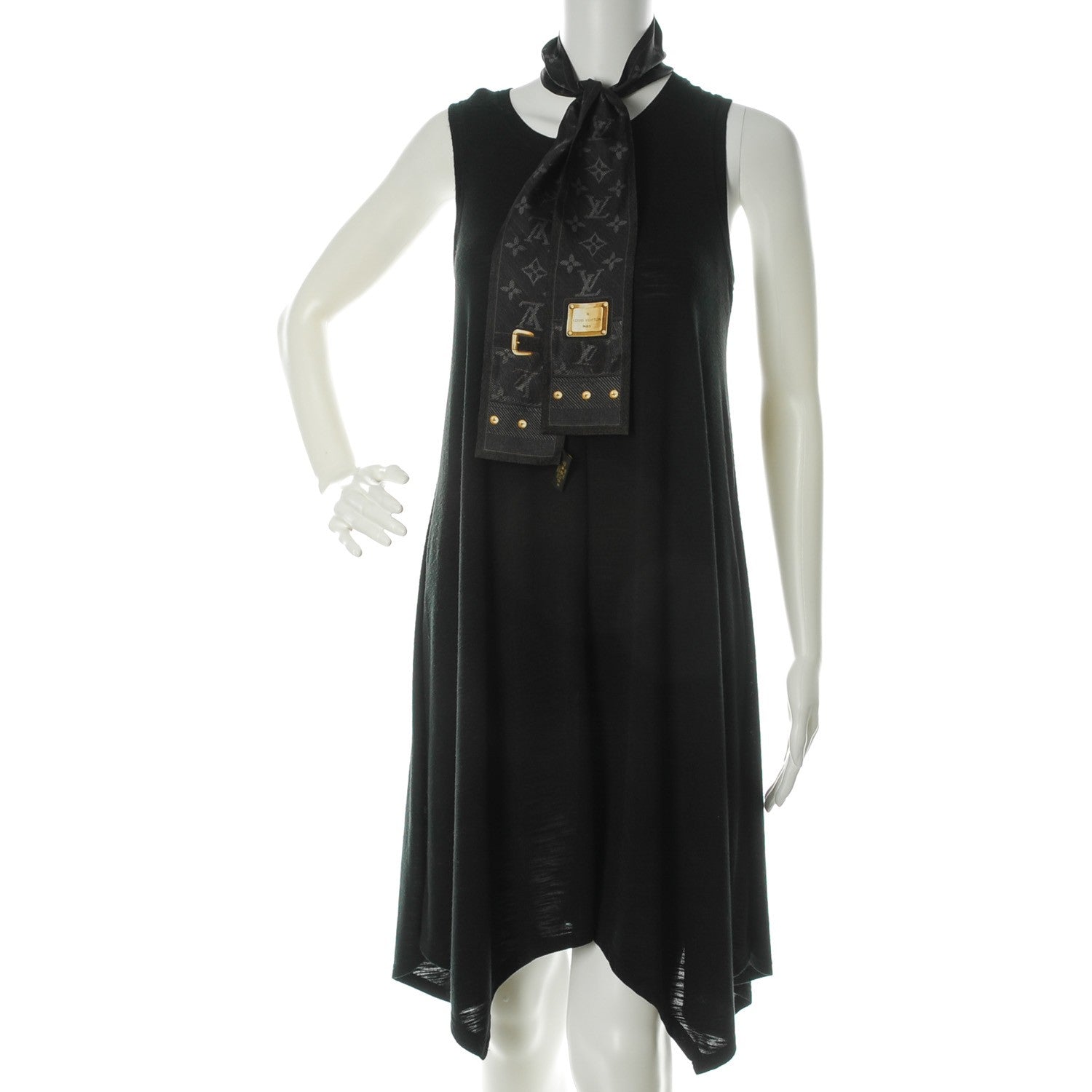 Louis Vuitton Silk Monogram New Denim Bandeau Black 2 of 5