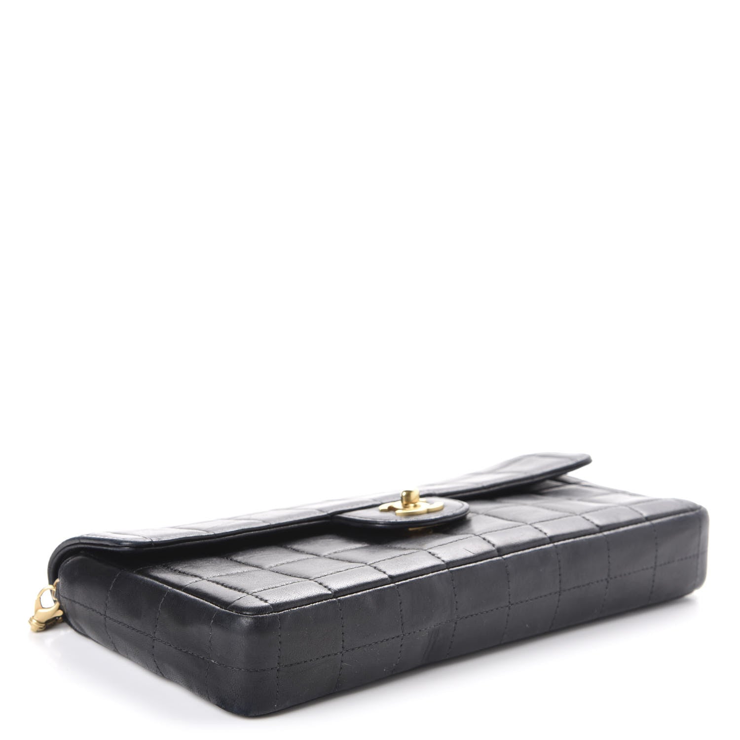 Chanel Lambskin East West Chocolate Bar Flap Black 4 of 12
