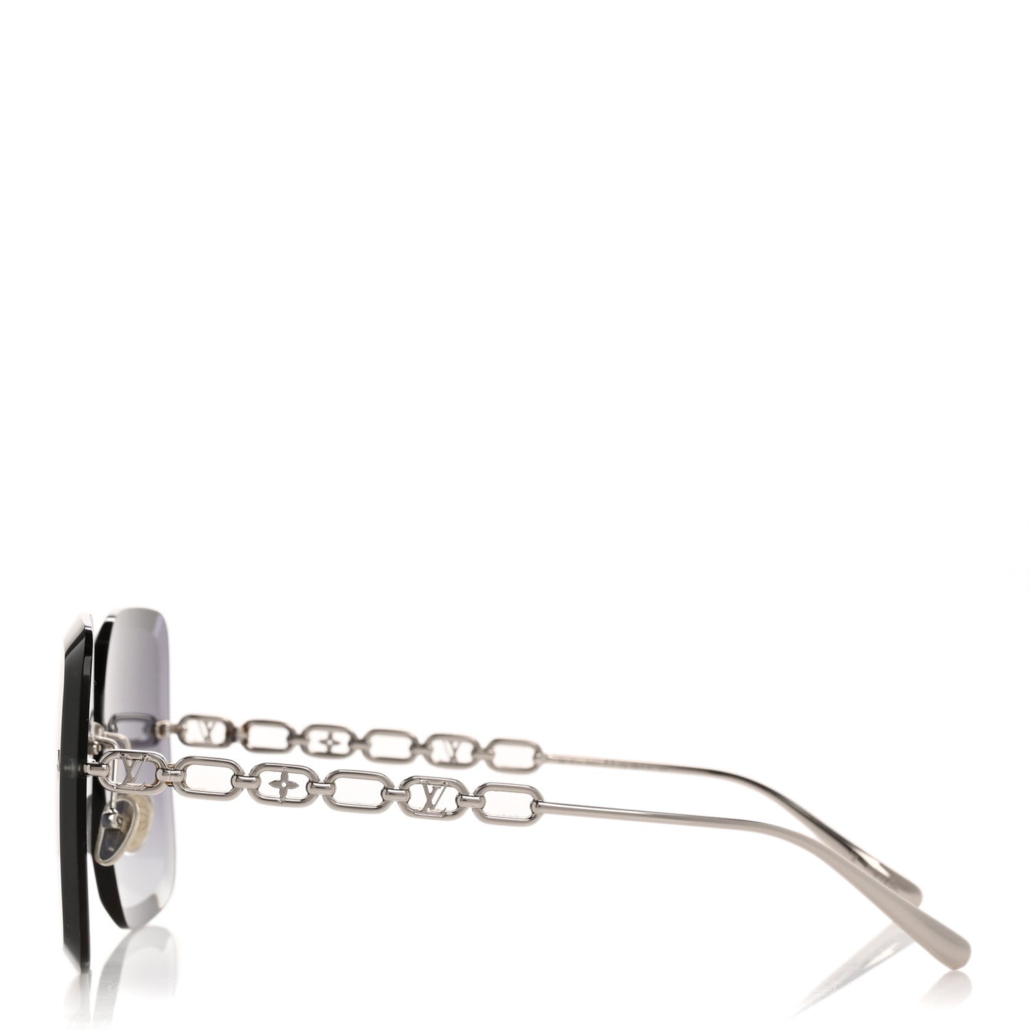 Metal LV Jewel Square Sunglasses Z2161U Silver Grey