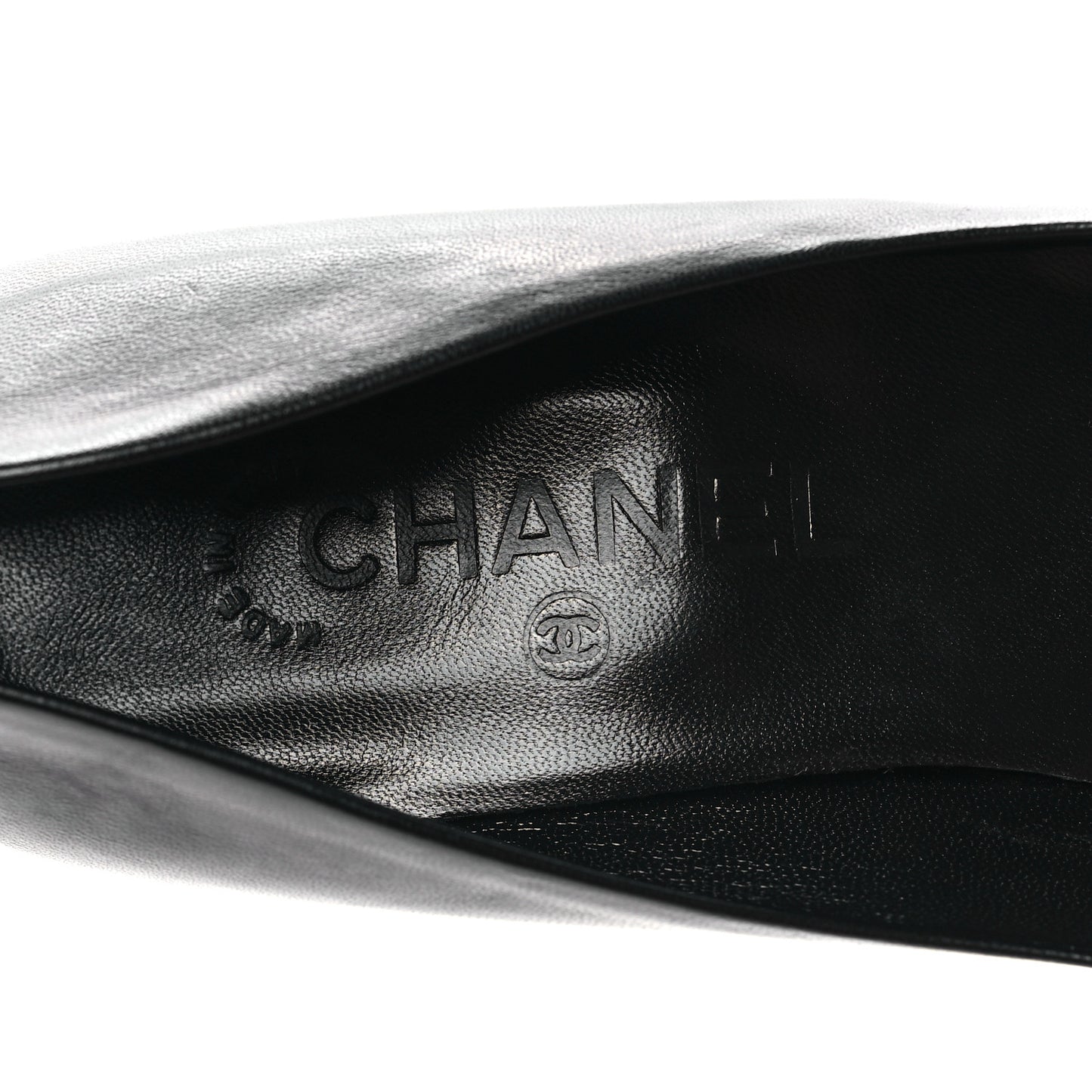 Lambskin Quilted Pointed Toe Pumps 36.5 Black