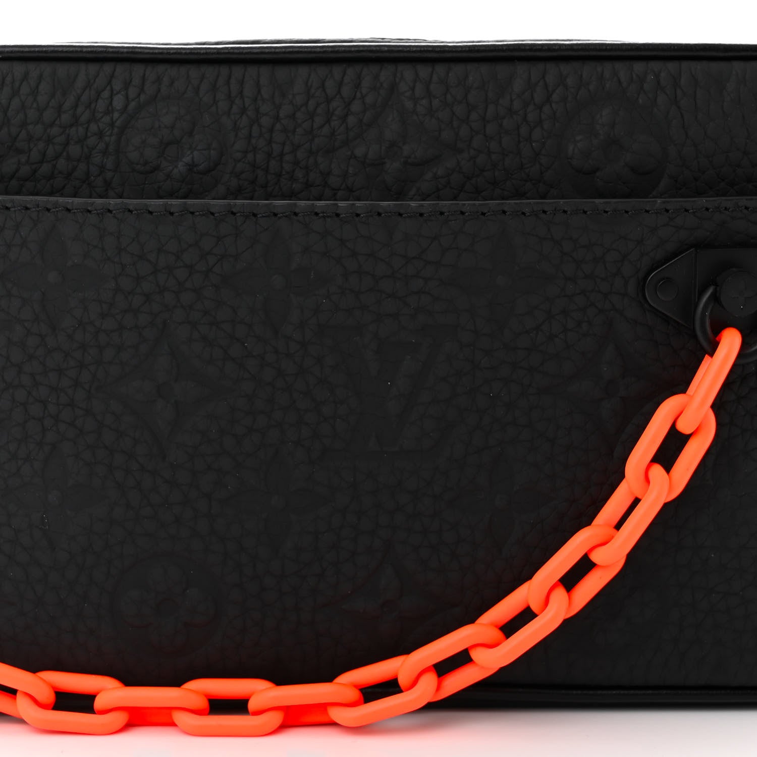 Louis Vuitton Taurillon Monogram Uniformes Solar Ray Soft Pochette Volga Belt Bag Black 8 of 10