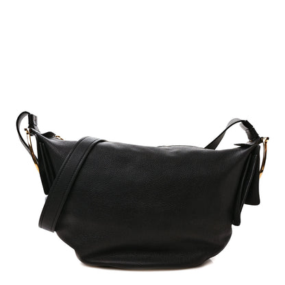 Salvatore Ferragamo Grained Calfskin Hobo Black 1 of 10