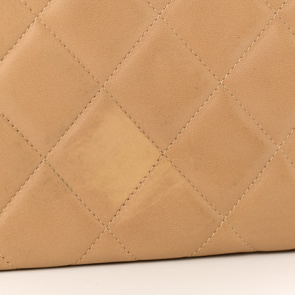 Chanel Lambskin Quilted Diamond CC Bekko Chain Shoulder Bag Beige 14 of 15