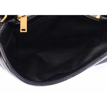 Saint Laurent Calfskin Y Quilted Monogram Small Loulou Chain Satchel Black 6 of 11
