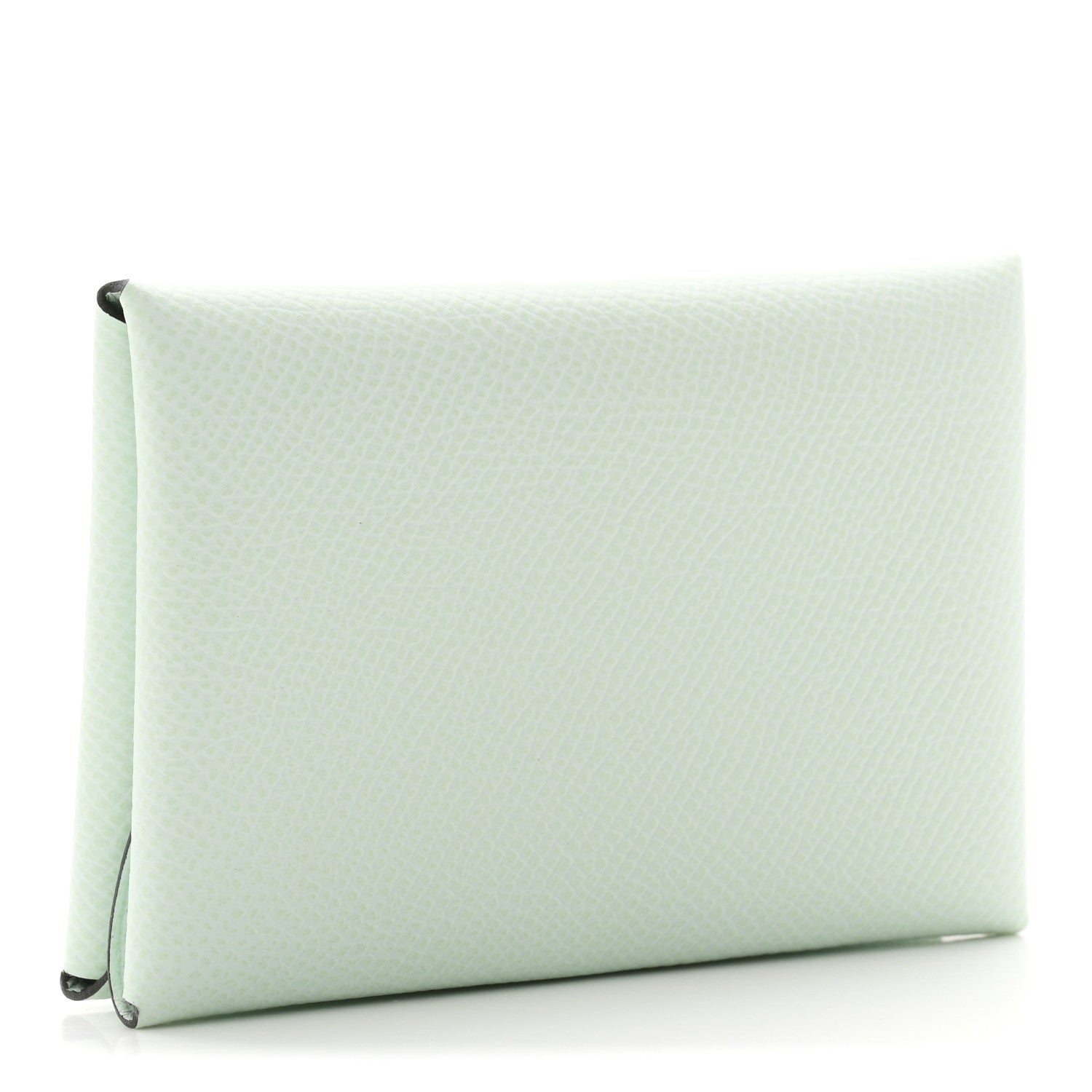 Hermes Epsom Calvi Duo Card Case Vert Peppermint 3 of 7