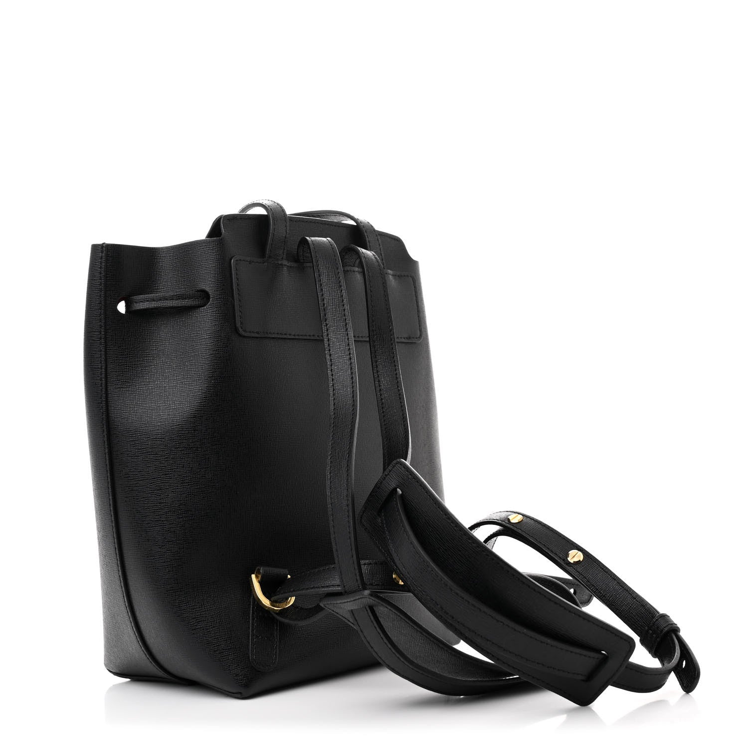 Mansur Gavriel Saffiano Backpack Black Flamma 3 of 11