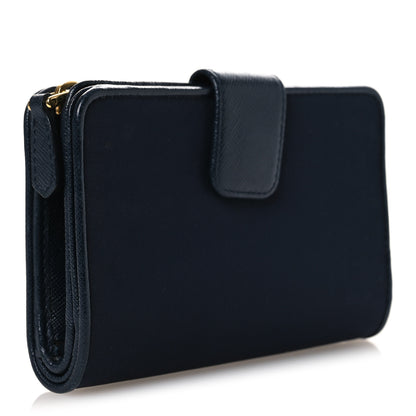 Prada Nylon Saffiano Metal Wallet Royal 3 of 10