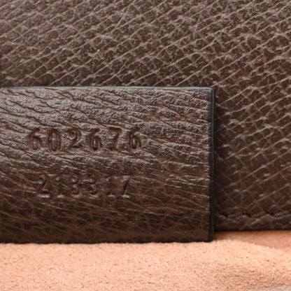 Gucci GG Supreme Monogram Textured Dollar Calfskin Web Mini Ophidia Chain Shoulder Bag Beige Ebony New Acero 8 of 11
