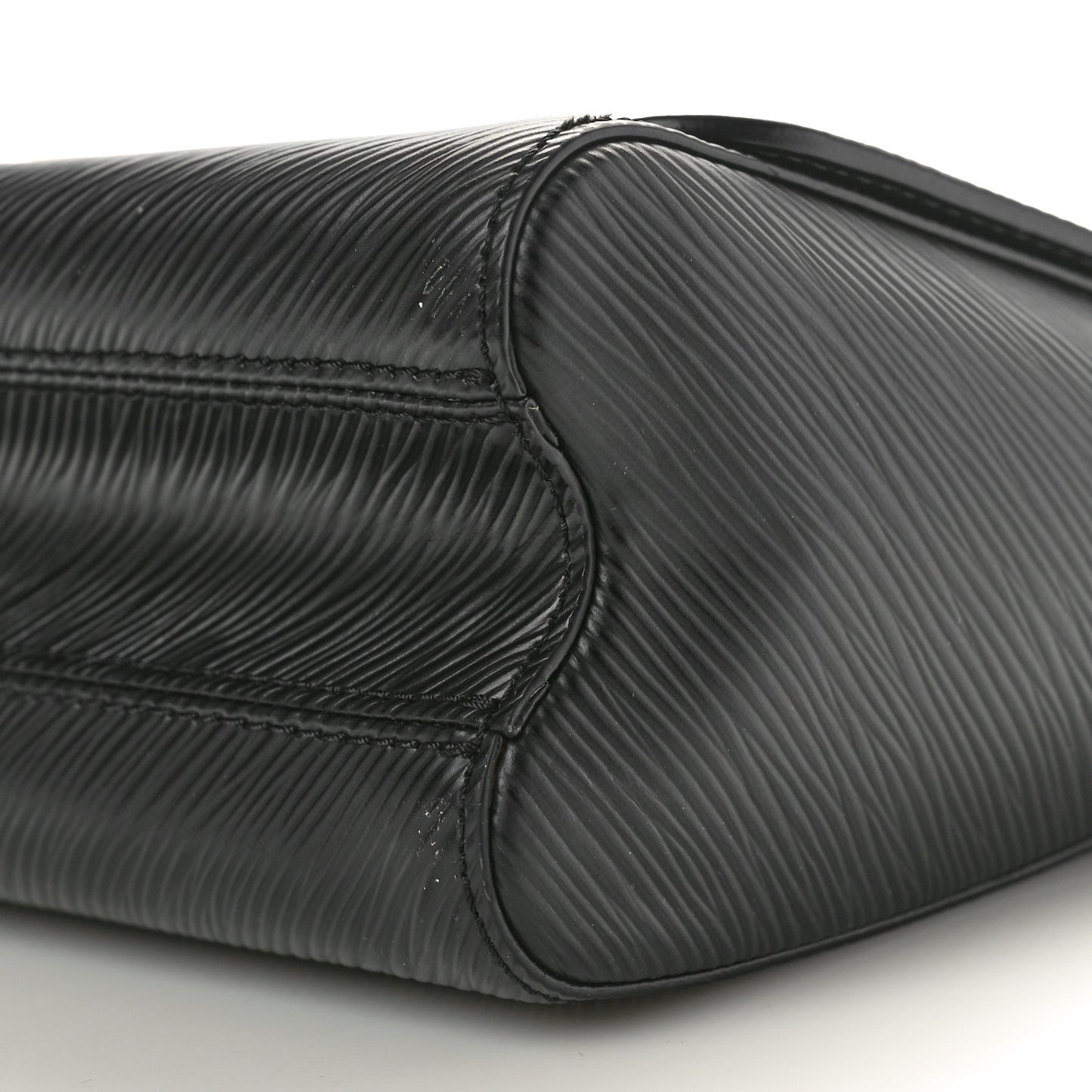 Epi Twist Braided Strap Shoulder Bag MM Black