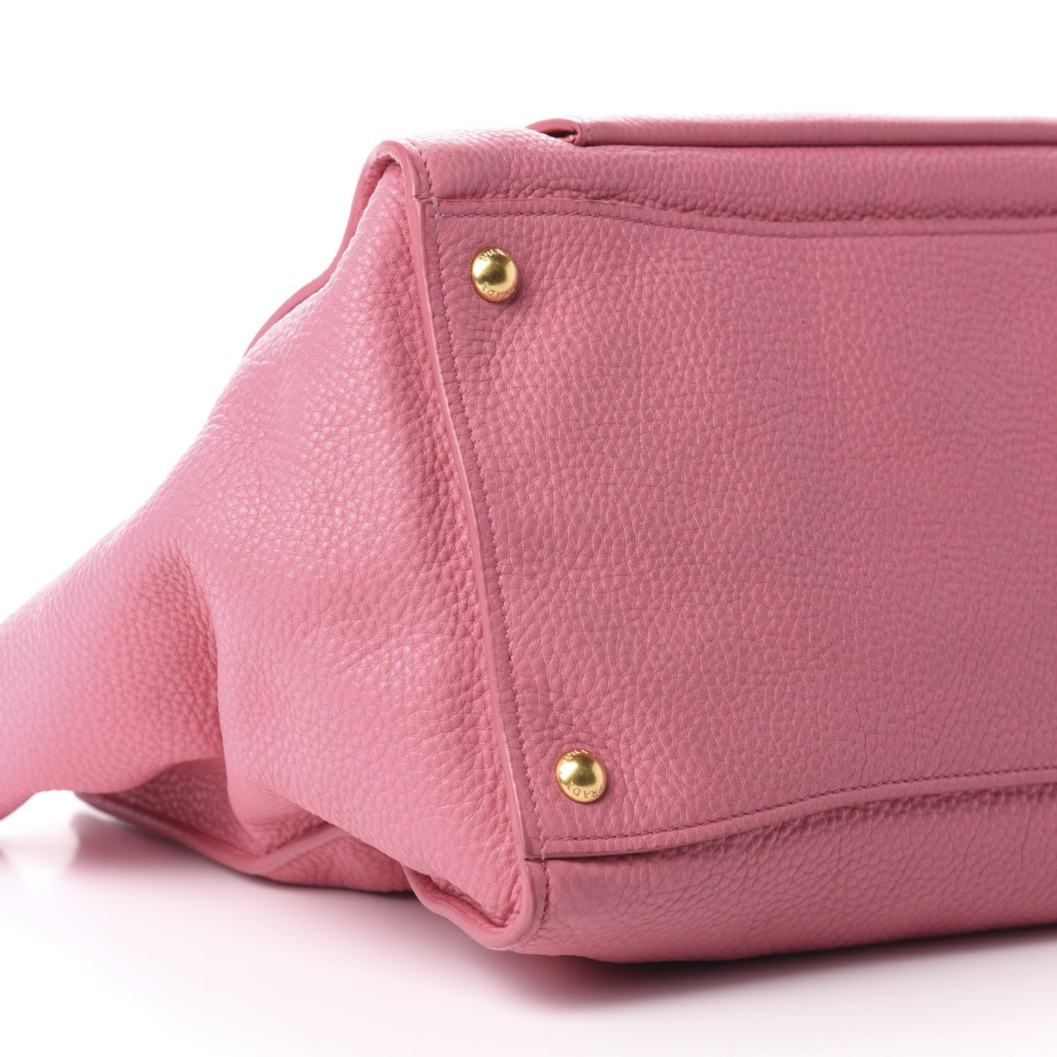 Prada Vitello Daino Shopping Tote Begonia 6 of 11