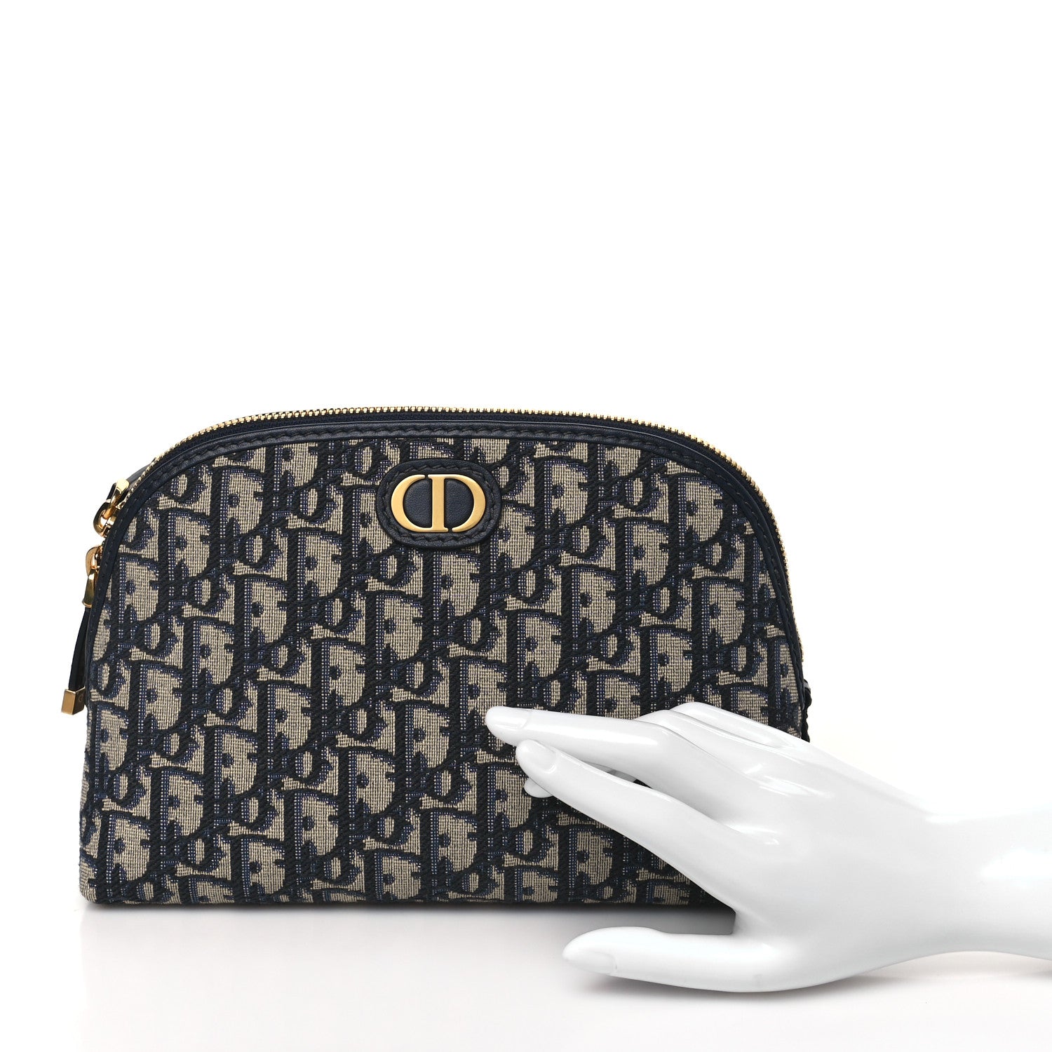Christian Dior Oblique Montaigne 30 Pouch Blue 2 of 10