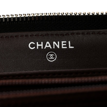 Chanel Caviar Quilted Large Gusset Zip Around Wallet Black 6 of 8