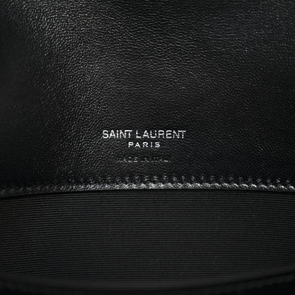 Saint Laurent Lambskin Chevron Quilted Medium Loulou Black 7 of 13