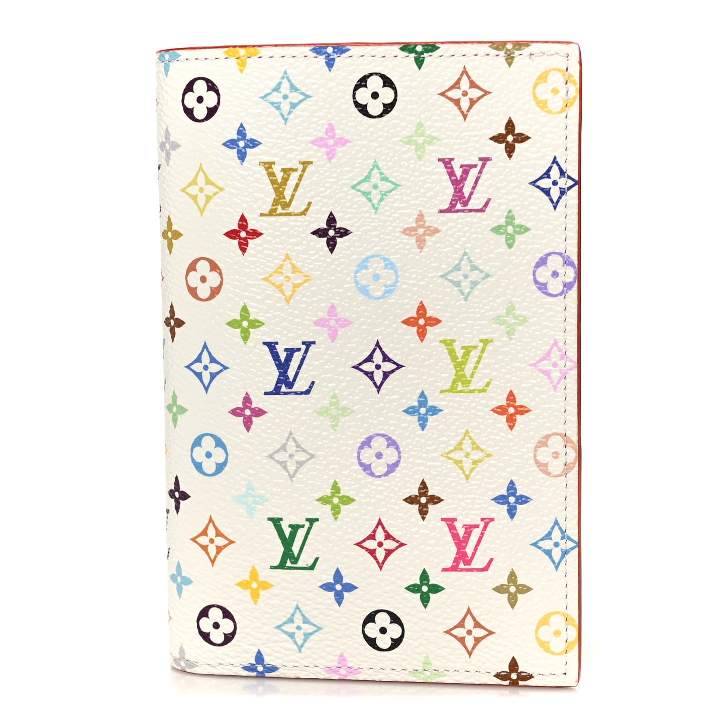 LV X TM Monogram Multicolor Passport Cover White