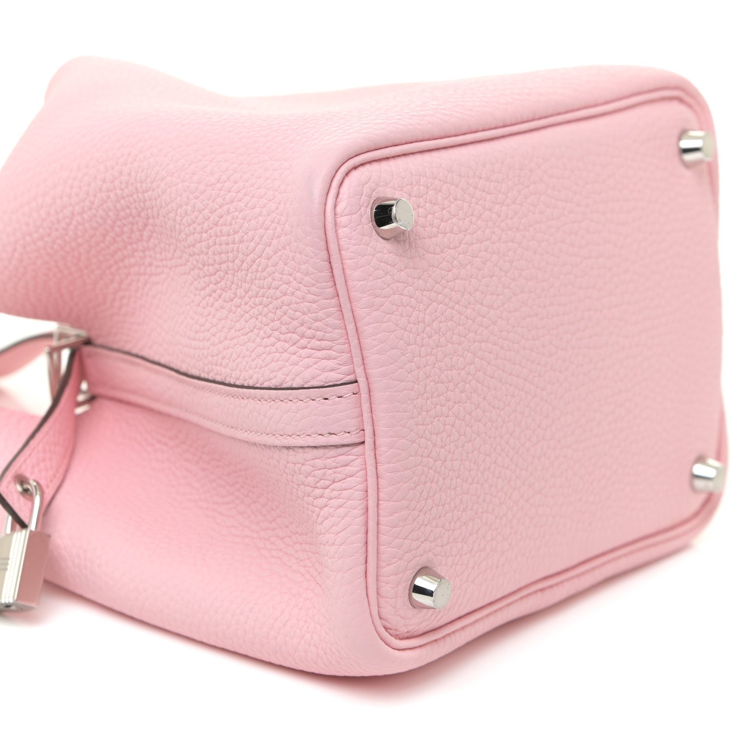 Hermes Taurillon Clemence Picotin Lock 18 PM Rose Sakura 8 of 11