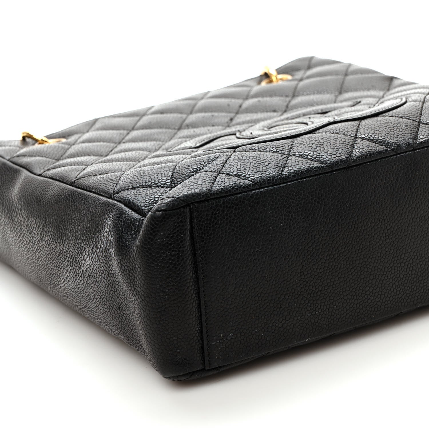 Chanel Caviar Quilted Petit Shopping Tote PST Black 5 of 9