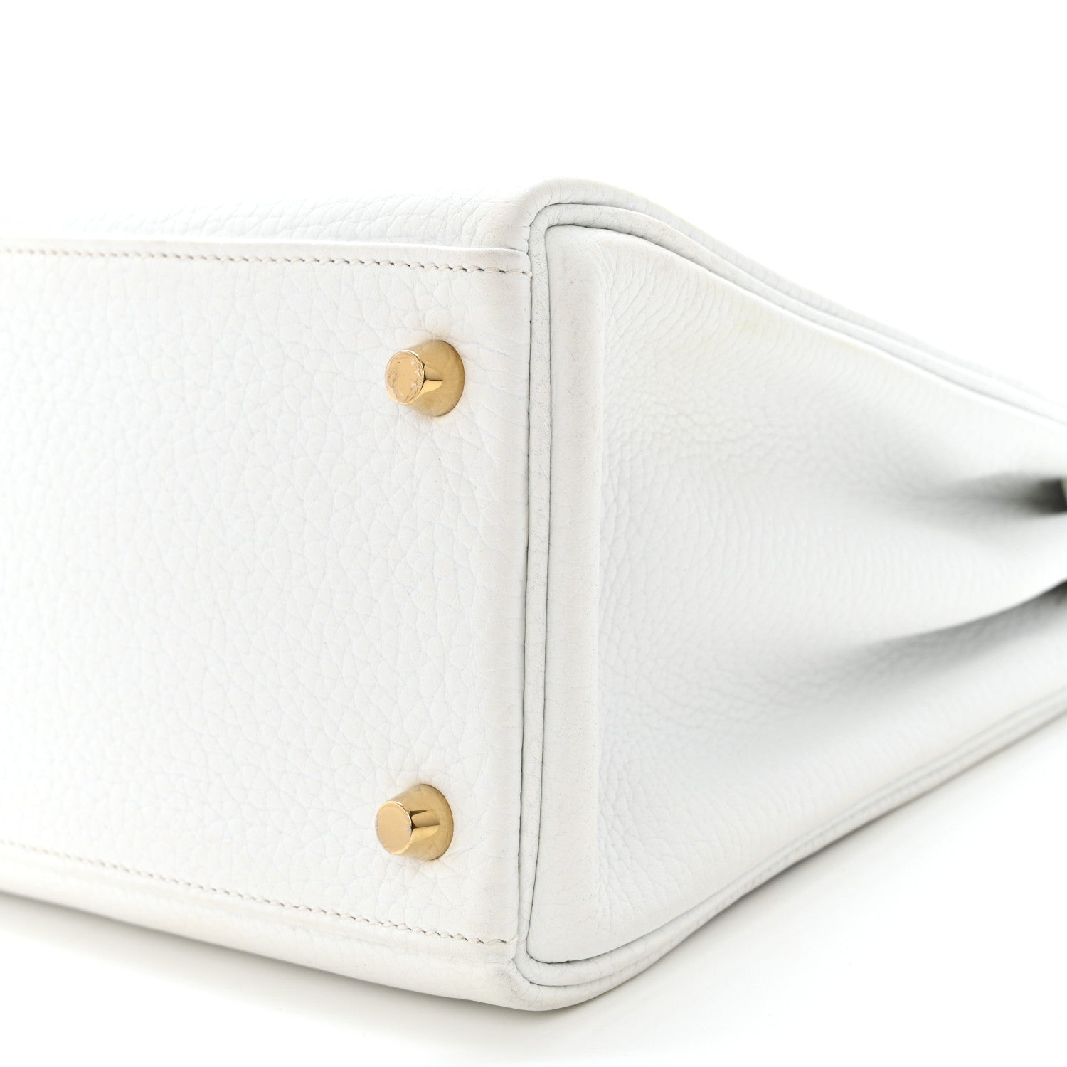 Hermes Taurillon Clemence Kelly Retourne 28 White 12 of 16