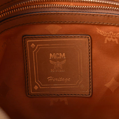 MCM Visetos Medium Heritage Line Camera Crossbody Bag Cognac 6 of 13