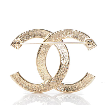 Chanel Resin CC Brooch Gold Red Blue 3 of 4