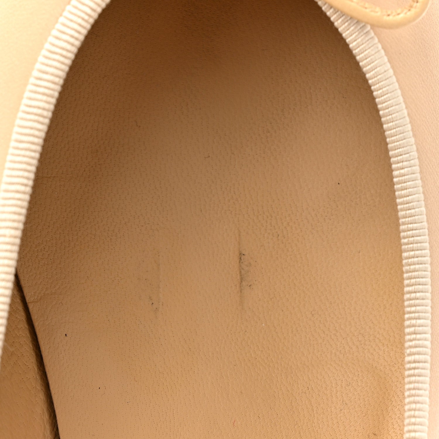 Chanel Lambskin Cap Toe CC Ballerina Flats 38 Beige Black 10 of 11
