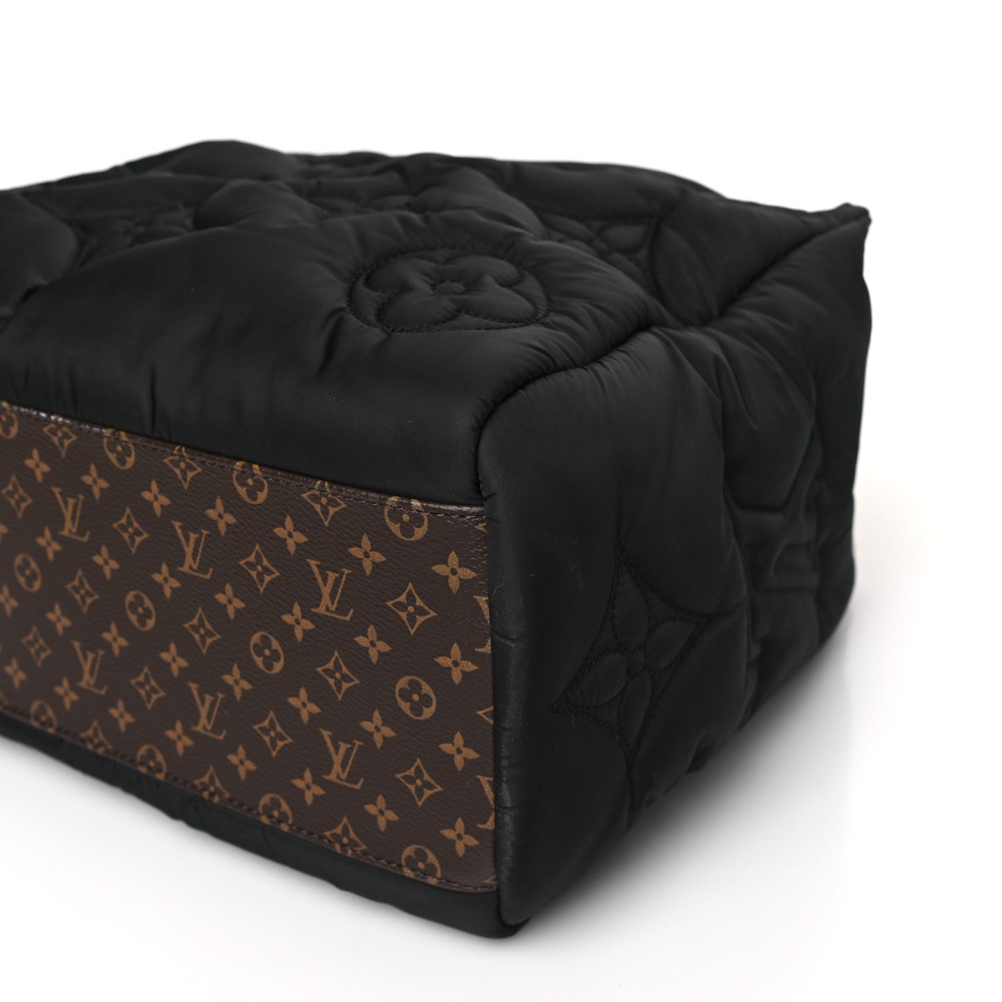 Econyl Monogram Pillow Giant Onthego MM Black
