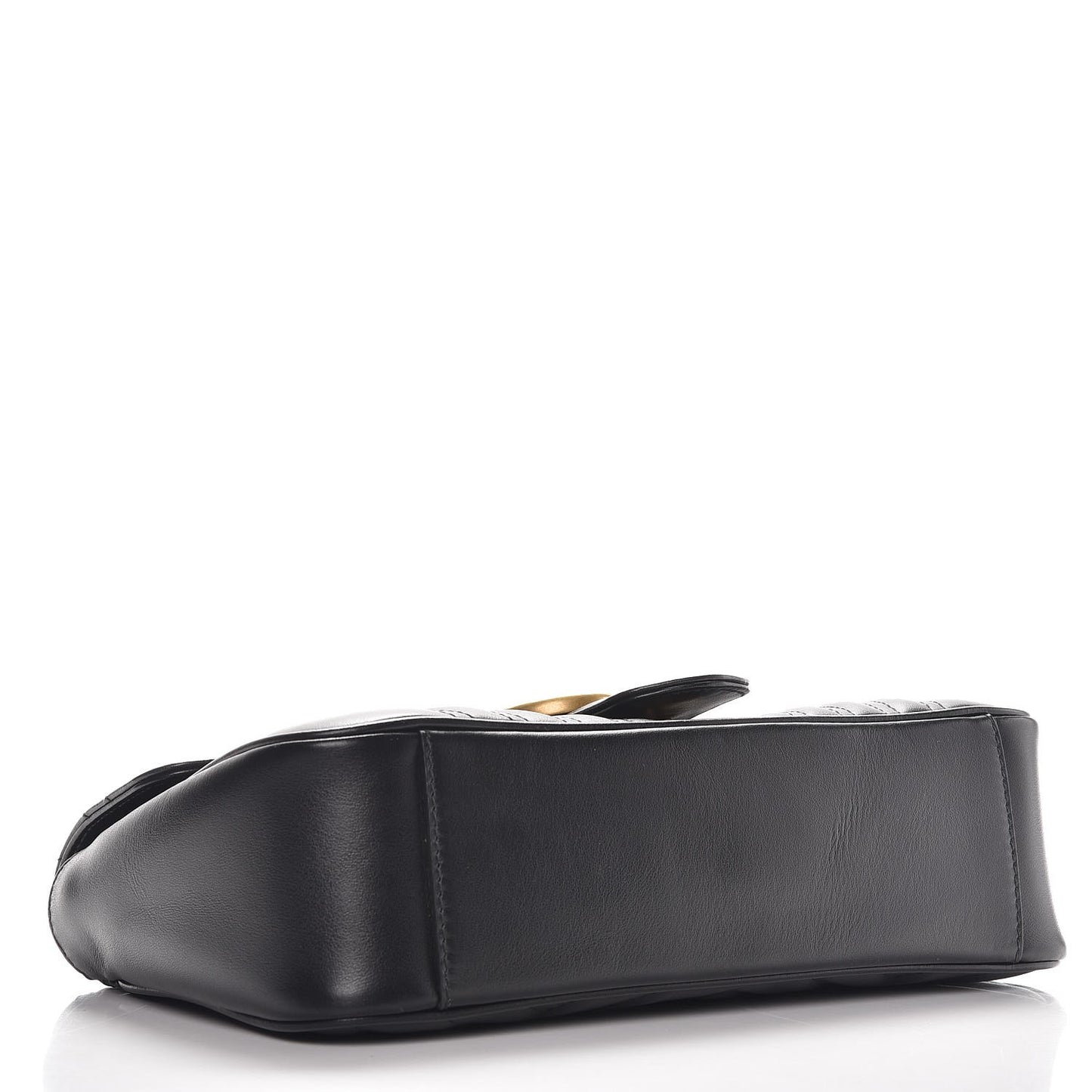 Calfskin Matelasse Small GG Marmont Shoulder Bag Black
